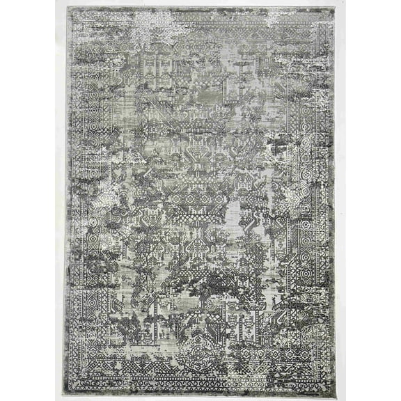 OLIVIA Modern Stylish Living Room Rug DESIGN 5215 - 7'8"x10'8", Grey