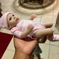 thumbnail image 7 of Handamde Full Body Vinyl Reborn Dolls 10inch Mini Girl Doll Newborn Doll Toy Very Small Doll, 7 of 7