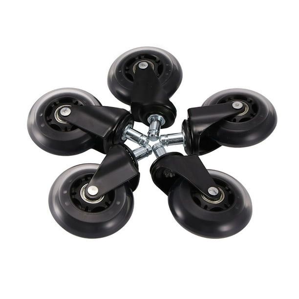 Oficina De 3 Pulgadas Para Trabajo Pesado, Ruedas Giratorias, Piso De Madera 5 Sillas Yuarrent TO005144-00