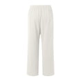 thumbnail image 5 of Women's Casual Pants Lightweight Relaxed Fit Trousers With Ties For Everyday Wear And Summer Outings, 5 of 5