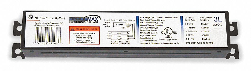 2 Philips Electronic Ballast 32 Max 4 LAMP Watts 120-277 Instant Start Lighting 