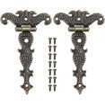 thumbnail image 1 of 2 X Charnires En Bronze Rtro Charnire Meubles En Alliage De Zinc Avec Vis Pour Botes Bijoux Portes Placards, 1 of 5