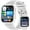 White, variant on Mingdaln 2025 New 1.72-Inch Women's Smart Watch with Answer/Make Calls/100 Sports Modes, 1ATM Waterproof, fits for Android and iPhone Devices (Alloy Pink)