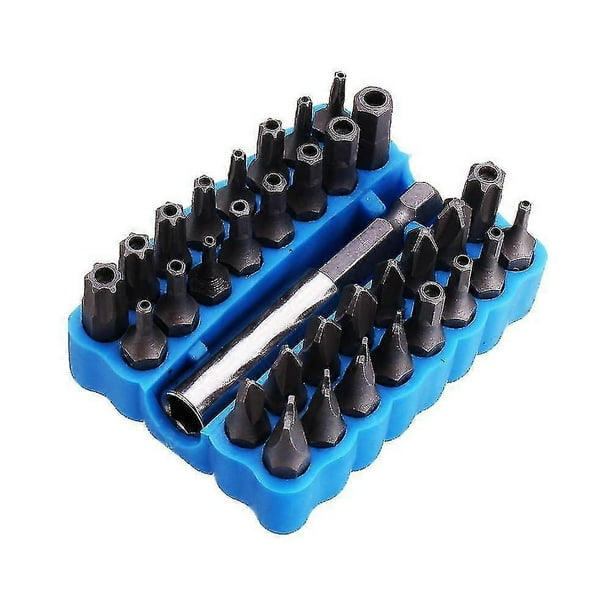 33pcs Magnetic Screwdriver Bit Set Torx Star Spanner Tri Wing Electric Screwdriver Bits With Holder