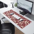 thumbnail image 2 of Long Mouse Pads for Desk,Colorful Christmas Striped Pattern Desk Mats on Top Of Desks, Desk Mouse Pad Extra Large with 3mm Non-Slip Base and Stitched Edge for Gaming,Office,Work,Home 31.5x11.8in, 2 of 5