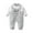 Gray, variant on Baby Boy Girls Clothes Newborn Romper Fall Winter One-piece Outfit Infant Cute Cartoon Clothing Set 0-18 Months Brown 6-9 Months