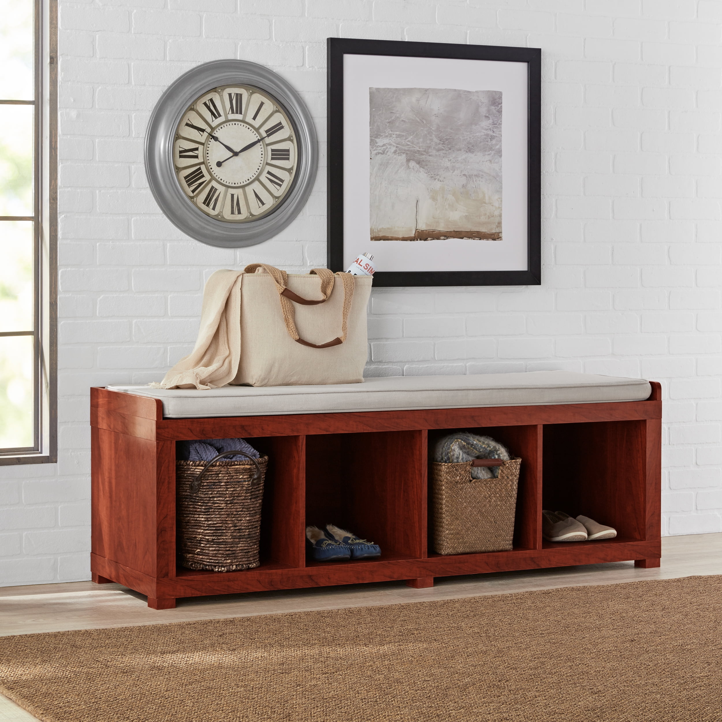 Better homes and gardens 2024 4 cube organizer bench