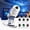 6 Projection Films, variant on Ocean Projector, Galaxy Projector Night Light, Star Projector for Bedroom | Plug and Play Starry Sky Ceiling Projector, USB-Powered 360° Adjustable Projector