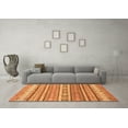 thumbnail image 3 of Ahgly Company Indoor Rectangle Abstract Orange Modern Area Rugs, 4' x 6', 3 of 4