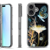 For iPhone 17 Shockproof Protective Phone Case, by OneToughShield - Butterfly Translucent