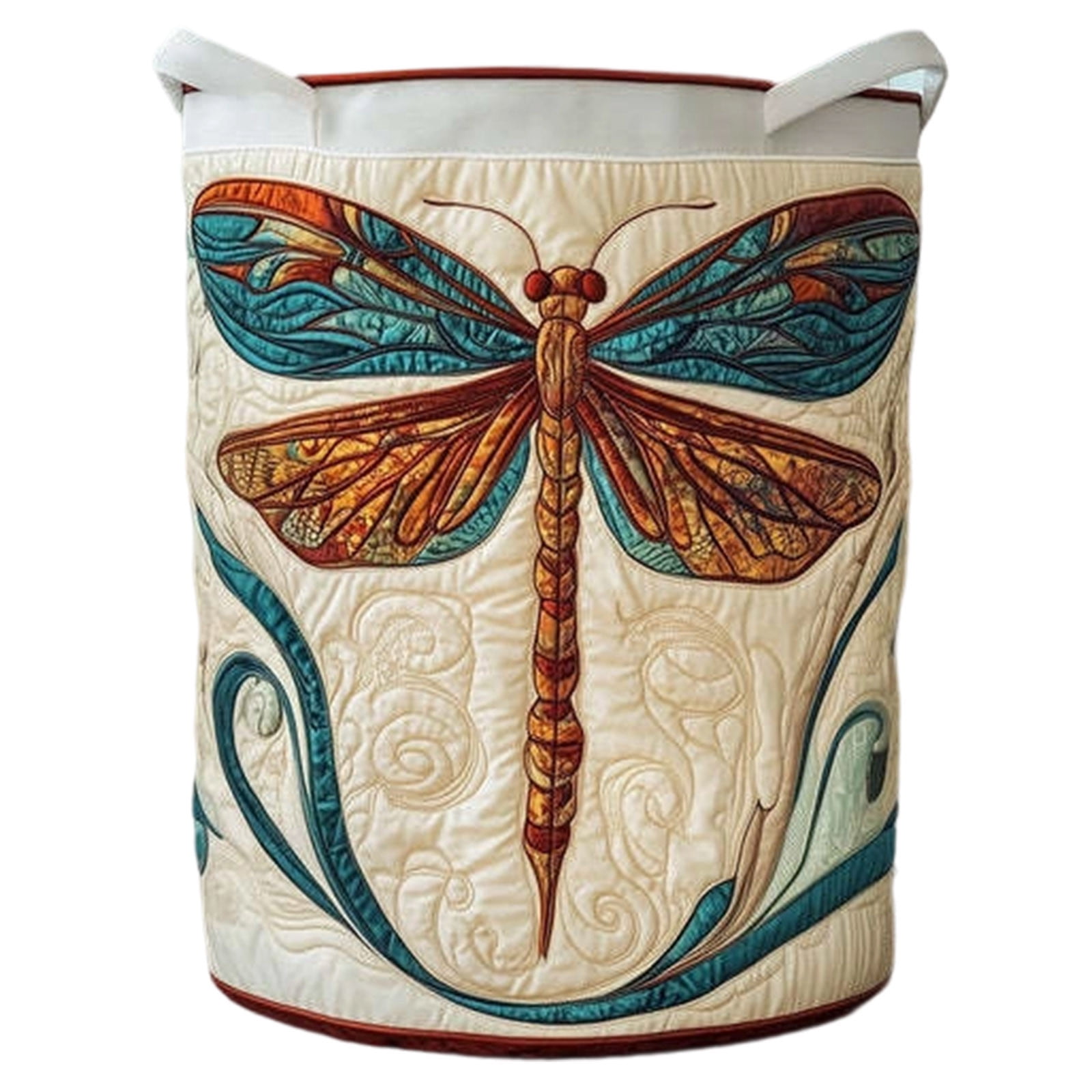Quilted Laundry Boho Cat Animal Storage Hamper for Nursery Bedroom Laundry Room Sturdy Laundry Hamper with Handles for Home Storage and Laundry Organization Freestanding Utility