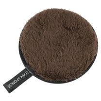 Unique Bargains 1 Pc Round Facial Sponges 3.94"x3.94" Brown