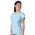 thumbnail image 2 of Maevn Eon Women's V-Neck Pocket Top & Full Elastic Zipper Pocket Cargo Pant Scrub Set, 2 of 5