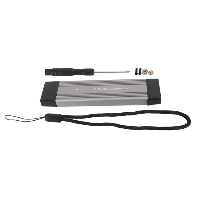 Carcasa para SSD M.2 NVMe PCIe con conector USB 3.2 Gen2 tipo C y doble carcasa de aleación de aluminio portátil para HDD