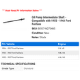 thumbnail image 2 of Oil Pump Intermediate Shaft - Compatible with 1955 - 1961 Ford Fairlane 1956 1957 1958 1959 1960, 2 of 2