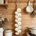 thumbnail image 1 of Dvkptbk fake vegetables Artificial Garlic String Artificial Vegetables Artificial Garlic Hanging String Vegetable Photography Props, 1 of 6