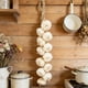 thumbnail image 1 of Artificial Garlic String Fake Vegetables,Fake Garlic Hanging String Vegetable Photography Props,Simulation Artificial Garlic Onion Hanging Rope Home Decor,18.11 x 2.16 x 2.16 in, 1 of 6