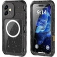 thumbnail image 1 of for iPhone 16 Plus 6.7 inch Waterproof Case Compatible with MagSafe, Magnetic Waterproof Metal Full Body IP68 Underwater Case Built-in Screen Protector Military Grade Shockproof Cover, 1 of 7