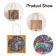 thumbnail image 3 of Cuadros Decorativos Bolso de mano con pintura de diamantes 5D DIY bolsa de Likrtyny  almacenamiento de lino ecológica organizador plegable reutilizable Kit de manualidades regalos, 3 of 7