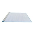thumbnail image 2 of Ahgly Company Machine Washable Indoor Square Solid Blue Modern Area Rugs, 3' Square, 2 of 4