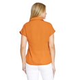 thumbnail image 3 of Blusa Para Mujer Con Nudo Al Frente Manga Corta Holgada Shedron Claro Casual 550401 rojo G INCÃGNITA 550401, 3 of 5