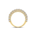 thumbnail image 4 of 14kt Yellow Gold Womens Round Diamond Single Row Band Ring 1-5/8 Cttw, 4 of 4