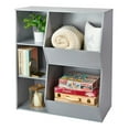 thumbnail image 5 of Badger Basket Side-by-Side Children's Wooden Combo Bin with 5 Cubbies 49 gal Toy Storage Cube, Gray, 5 of 9