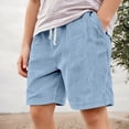 thumbnail image 2 of Wxolcjlv Boys Summer Casual Corduroy Shorts Kids Soft Elastic Waist Shorts, Sizes 5-16Y, 2 of 6