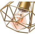 thumbnail image 1 of Lámpara colgante mini con pantalla geométrica elegante para cocina y comedor, estilo industrial vintage con marco de metal resistente y diseño personalizado, cable colgante ajustable, compatible con, 1 of 5