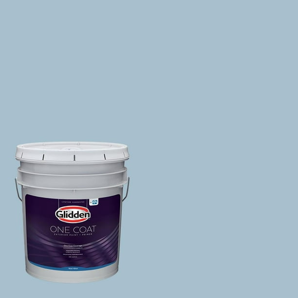 Glidden One Coat Interior Paint + Primer, Graceful / Blue, 5 Gallons