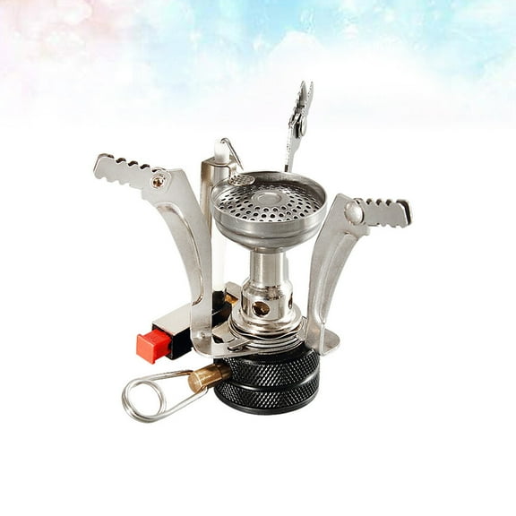 PAMINGONO Camping Cooking Equipment Mini Stove Head 9.5*3.3in Aluminum Alloy Copper 1Pack Picnic Stoves