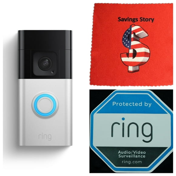 Ring_Video Battery Doorbell Plus, 2023 Release, Head-to-Toe HD+ Video, Alexa, Security, 6 in