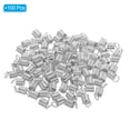 thumbnail image 3 of Unique Bargains Embouts de Cordon, 100 Pcs Embouts de Ressorts Métalliques 5x9mm Embouts de Terminateurs à Ressorts Argentés, 3 of 5