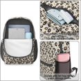 thumbnail image 4 of 17 Inch Lightweight Backpack,PVC Waterproof Oxford Fabric, Ergonomically Designed, with Large Capacity, Leopard Animal Pattern, 4 of 5