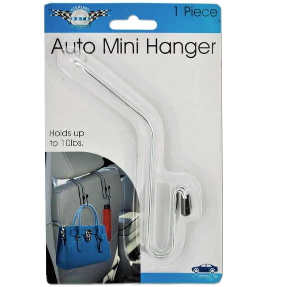 Multi Purpose Auto Mini Hanger, Elevate In Car Organization for Clothing, Bags, Accessories, Groceries and More with Scratch Free Hooks for a Clutter Free Cabin and Easy Access to Essentials