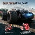 thumbnail image 4 of DEERC 1/14 Fast Brushless RC Car for Adults, Max 46+ mph Off-Road Truck, 4WD Waterproof RC, High Speed Remote Control Car, 2 * 3S Lipo , All Terrain RC Truggy for Snow, Sand & Mud, 4 of 7