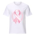 thumbnail image 5 of YABCSAZ Breast Cancer Shirts Tops for Women/Short Sleeve Shirts/Crewneck Shirt/Sweatshirt/Hoodie with Blessed Breast Cancer Pink Ribbon/Breast Cancer Awareness Breast Cancer Survivor Gifts for Women, 5 of 7