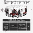 thumbnail image 6 of Christmas Round Tablecloth Red Truck Christmas Tablecloth 60 Inch Buffalo Plaid Xmas Tree Table Cover Snowflake Waterproof Wipeable Table Cloth for Kitchen Home Farmhouse Decoration Holiday Decor, 6 of 7