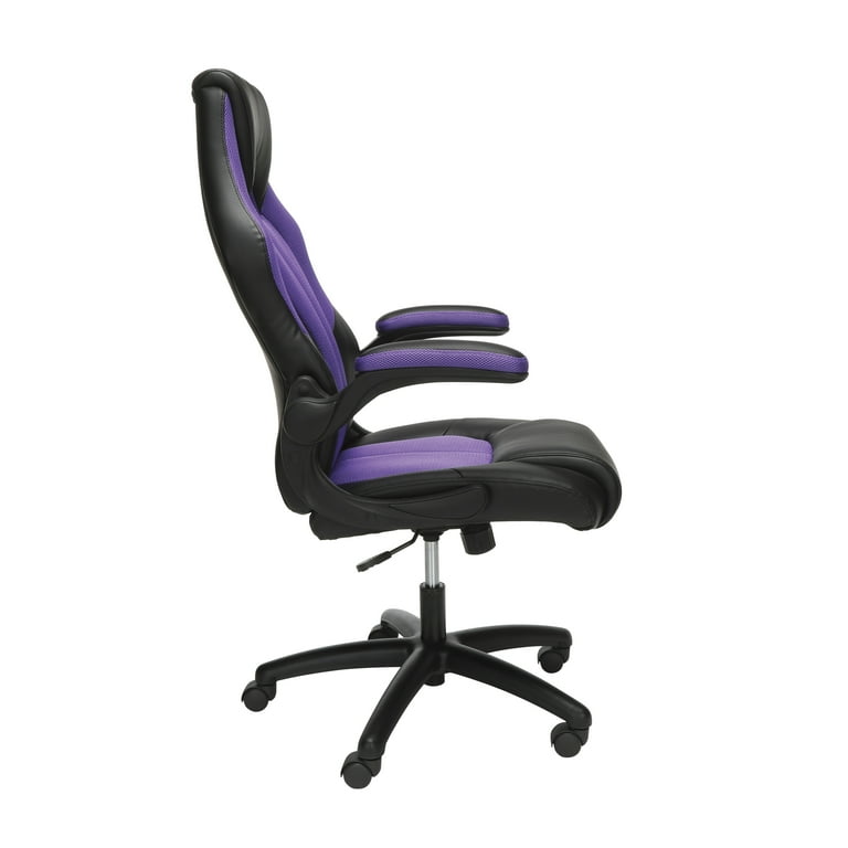 MOFU　チェアー OFM High-Back Racing Style Leather Gaming Chair, Purple (ESS-3086