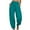 Mint Green, variant on Womens Cotton Linen Palazzo Pants Drawstring Elastic Waist Casual Wide Leg Trousers with Big Pockets Loose Flowy Beach Pants