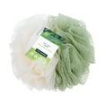 EcoTools 2in1 Bath Pouf for WholeBody Cleansing, Green & Cream
