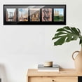 thumbnail image 5 of 7.5x23.5 Black Wood Collage Frame with Black Mat to Display 5 4x6 Pictures, 5 of 7