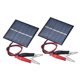 thumbnail image 1 of Uxcell 2Pcs 3V 0.45W 150mA Paneles solares mini, pequeño panel de celda solar policristalina con cable para kits de materiales de juguetes eléctricos de bricolaje, 60 x 55mm, 1 of 6