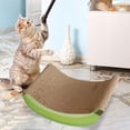 thumbnail image 2 of Cat Scratcher Pad Cat Cardboard Bed Interactive Play Toy Durable Cat Scratch Pad Green L, 2 of 8