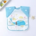 thumbnail image 3 of Gpaecead Toddler and Baby Apron Bib Mess-Proof Baby Bib Machine Washable -Waterproof Bib for Baby Boy Or Girl - Baby Food Bibs Light Blue 03, 3 of 3