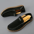 thumbnail image 5 of Big Size Men's Casual Loafers Slip On Leather Shoes Lightweight Driving Shoes Moccasins Classic Penny Loafer Flats Boat Shoes, 5 of 10
