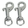 thumbnail image 2 of Dog Collar Hooks, 360° Base 2Pcs Waterproof 316 Stainless Steel Single Ended  Hook 65mm Length  For Fishing, 2 of 8
