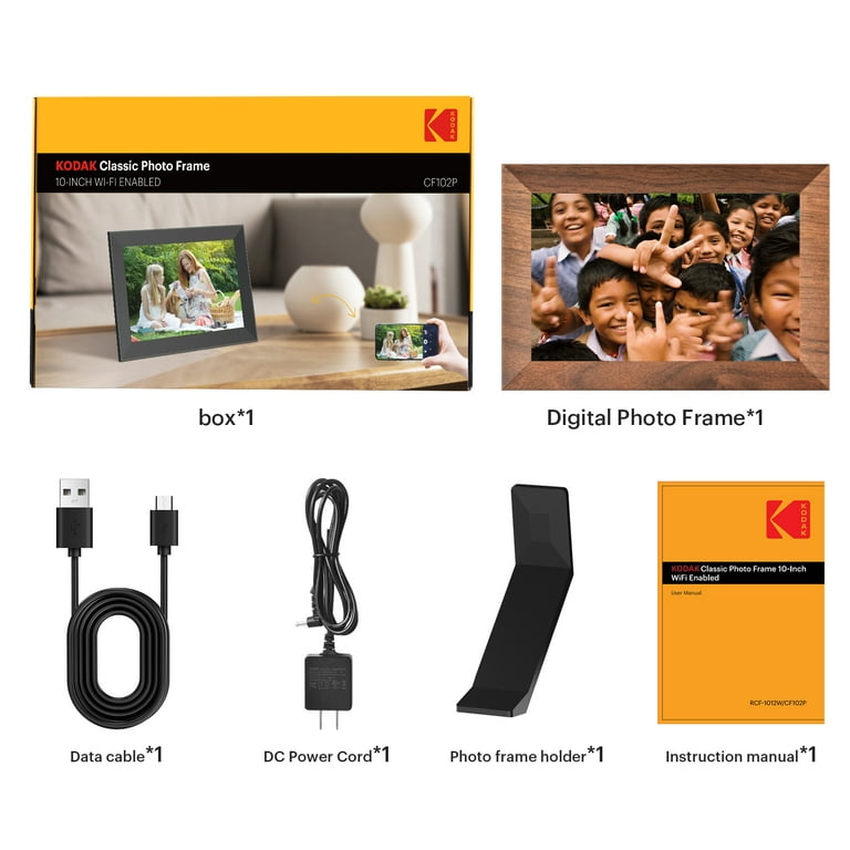 Kodak 10-inch Smart WIFI Digital Picture Frame with Video