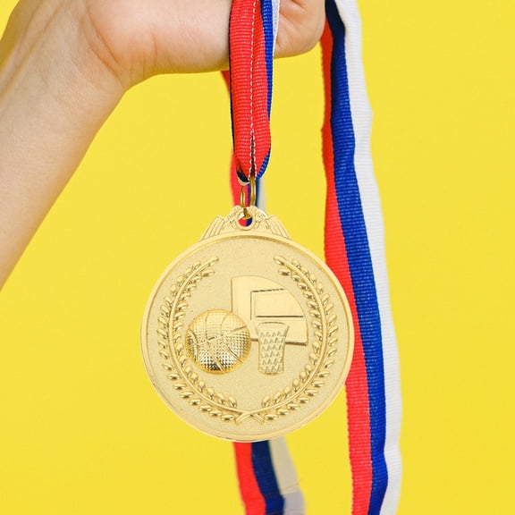 IDEANATEGRATE 3-Piece Sports Medals Set Awards for Basketball Competition and Event Recognition