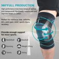 thumbnail image 3 of par de rodilleras de compresión con correas ajustables para hombres y mujeres, rodillera profesional para desgarro de menisco, artritis, alivio del dolor en las articulaciones deportivas, correr,, 3 of 7